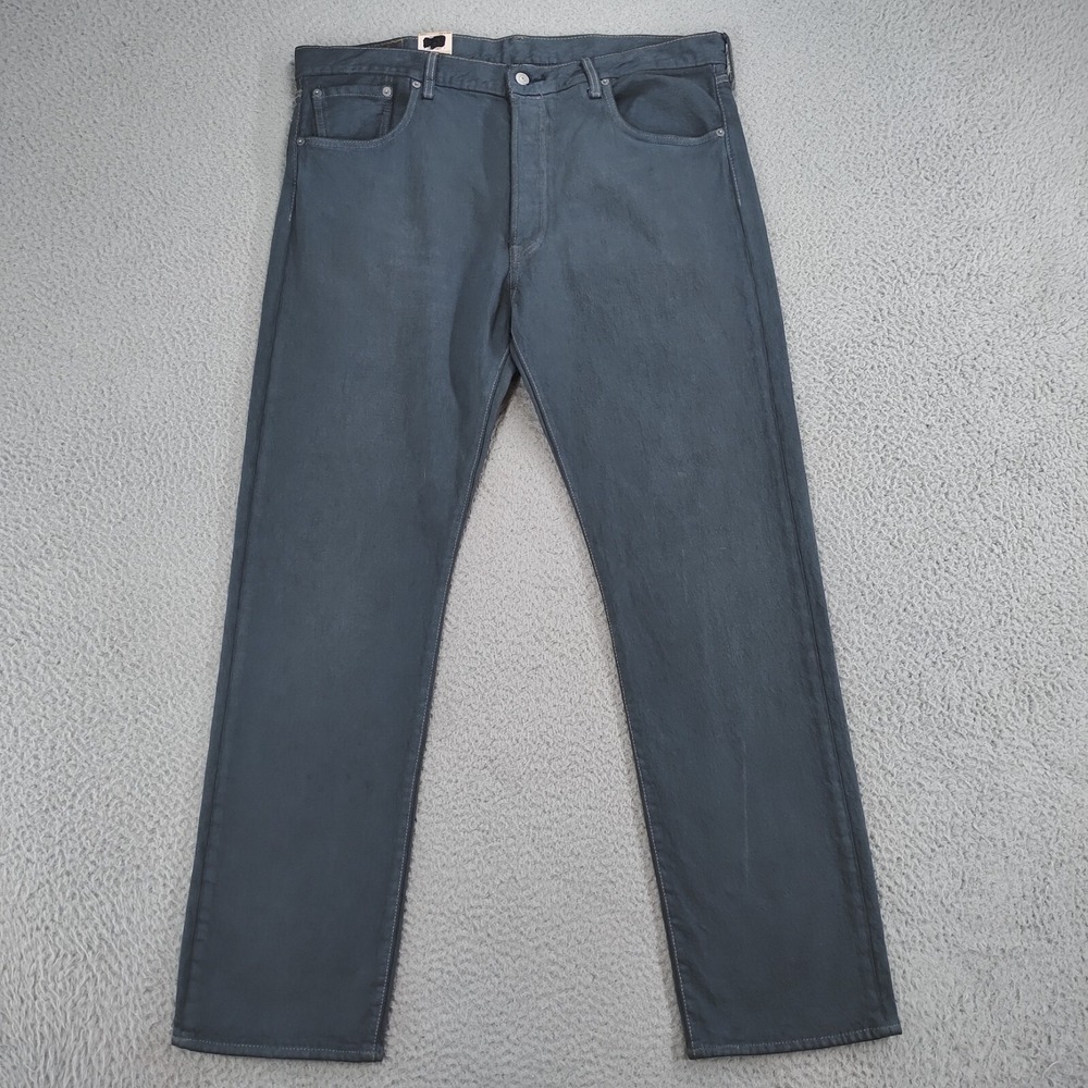 Levi's Jeans Mens 40x32 Navy Denim 501 Dark Wash Straight Leg Button Fly NEW NWT
